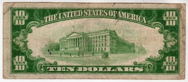 $10 1929 The First National Bank and Trust Company of Bay Shore, NY CH# 10029