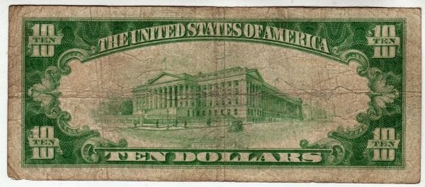 $10 The First National Bank of East Islip, NY CH# 9322