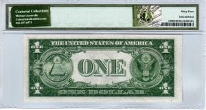 Fr.1608 $1 1935 A Y-C Block PMG Choice Uncirculated 64 EPQ