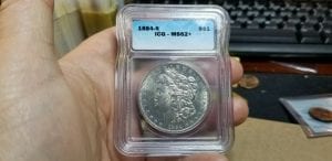 1884 S $1 Morgan Silver Dollar ICG MS 62+ Rare in BU !!
