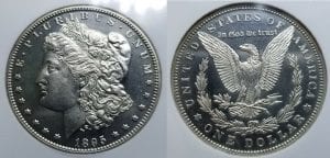 1895 Proof Morgan Silver Dollar $1 NGC PR 63 CAMEO Incredible Key Coin!!!